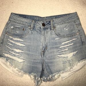 American Eagle high rise festival shorts