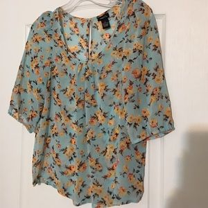 Pretty sheer blouse ! Great for Spring