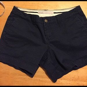 Navy blue polka dots shorts