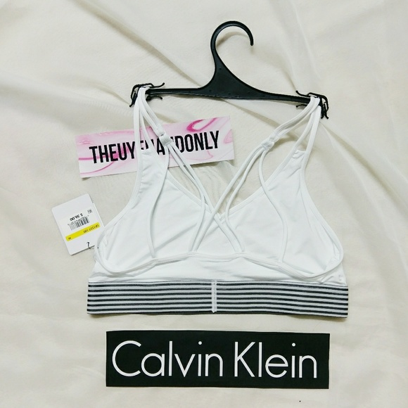 (M) Calvin Klein CK Bralette NWT $36 - Picture 3 of 5