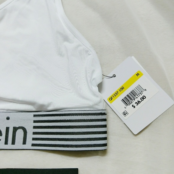 (M) Calvin Klein CK Bralette NWT $36 - Picture 5 of 5
