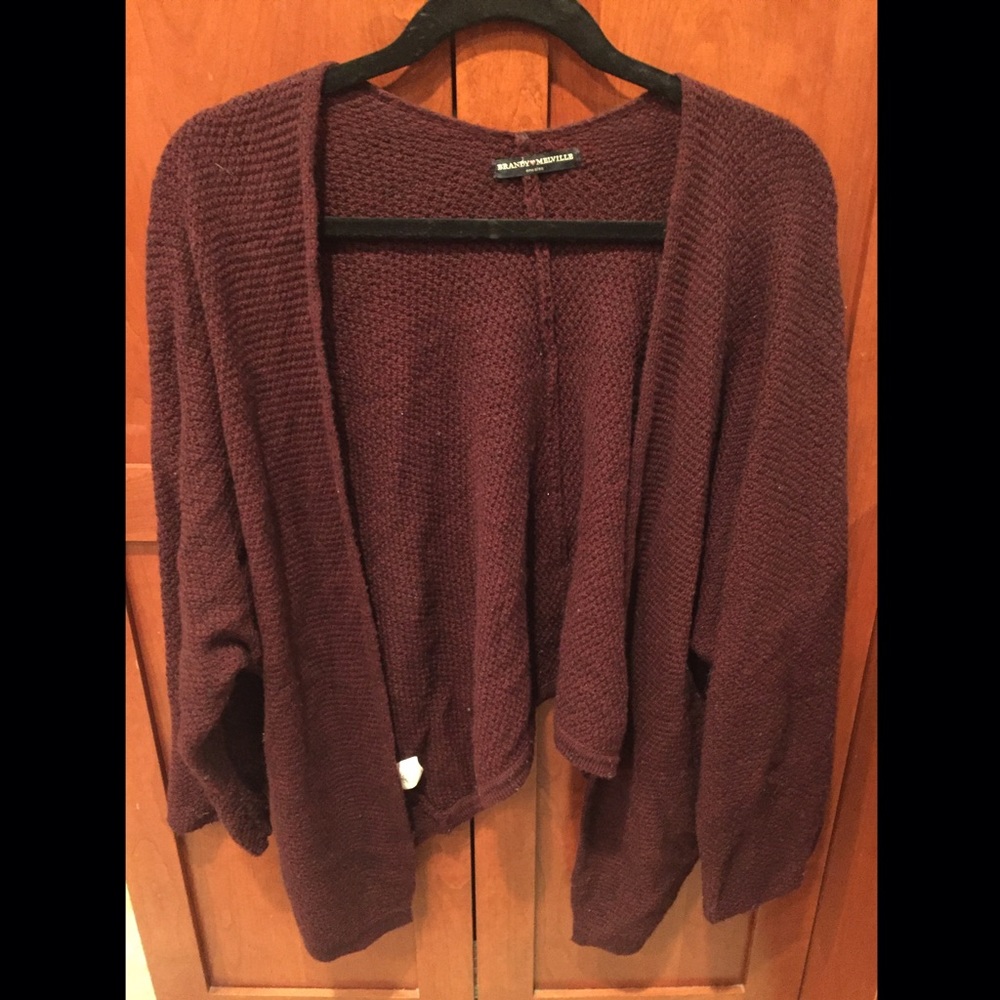 Maroon cardigan