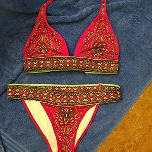 Victorias Secret Halter Bikini Top & Bottoms
