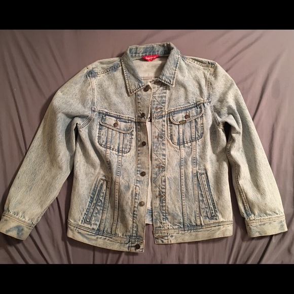 supreme denim trucker jacket