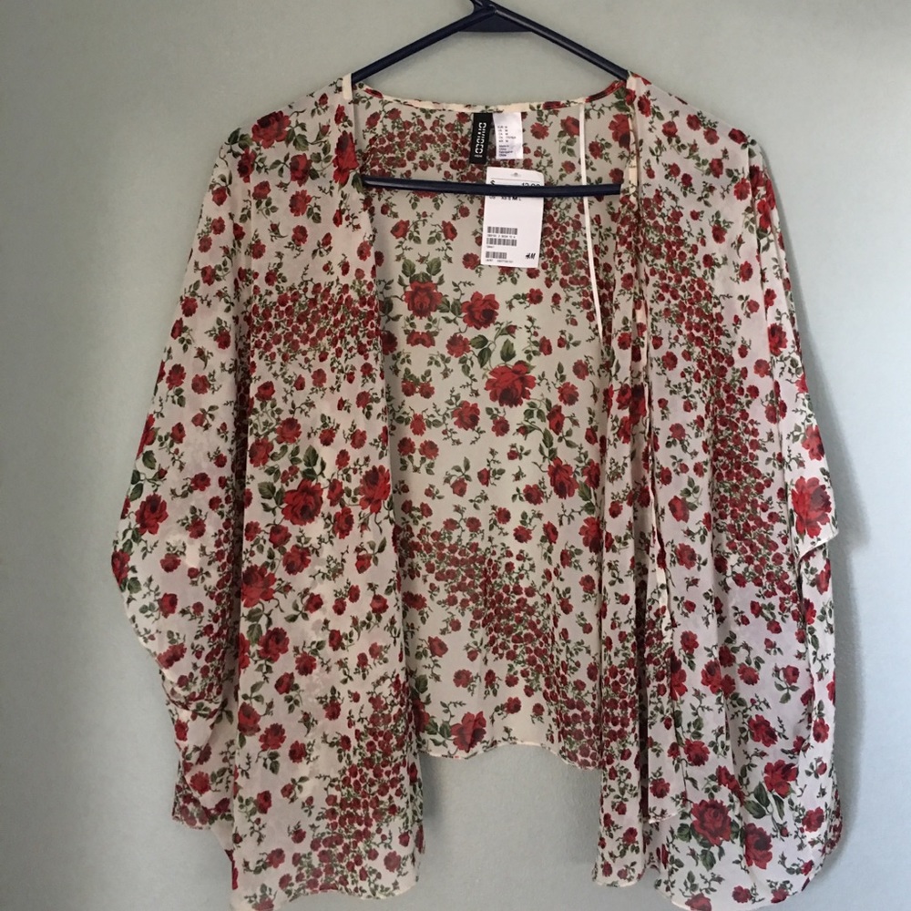 Floral cape/shawl