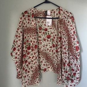 Floral cape/shawl