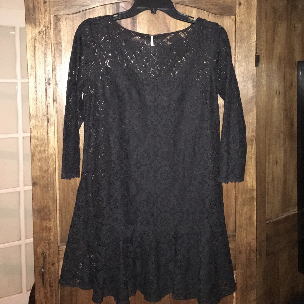 NWOT Black Lace Free People Dress