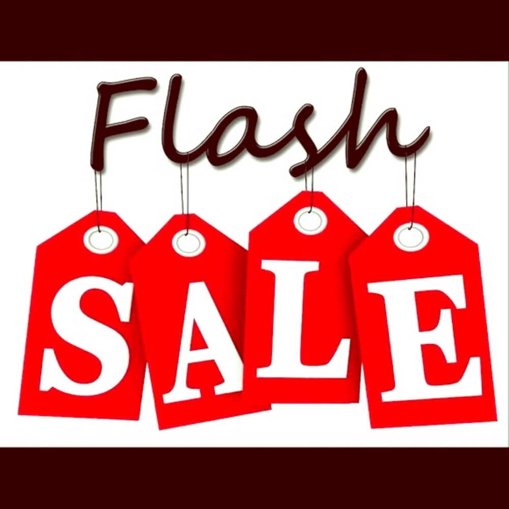 Everything must go!! 2 hour flash sale!!