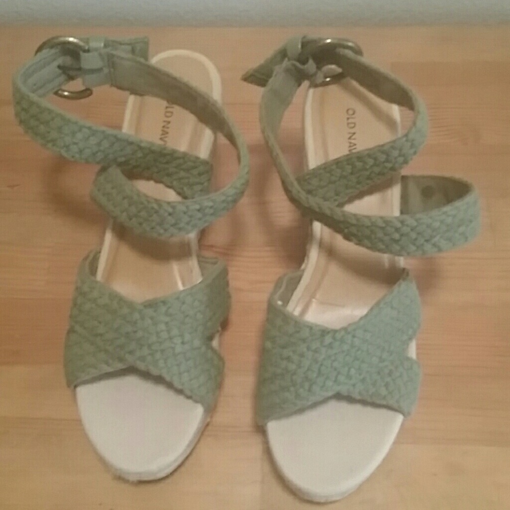 Green olive espadrilles