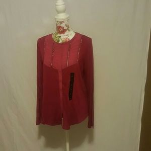 Raspberry Long Sleeve Blouse