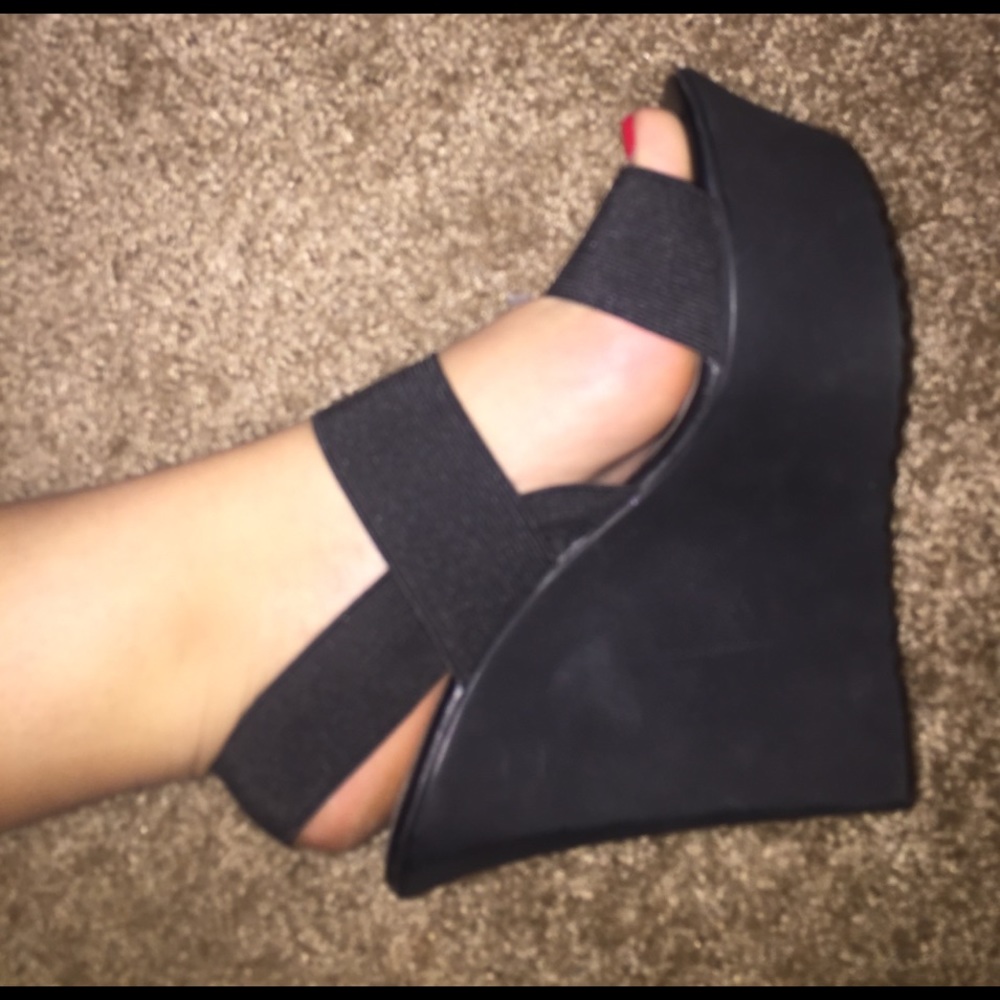 Black Mossimo Wedges