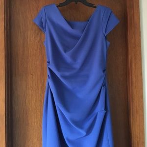 Adrianna Papell blue sheath dress