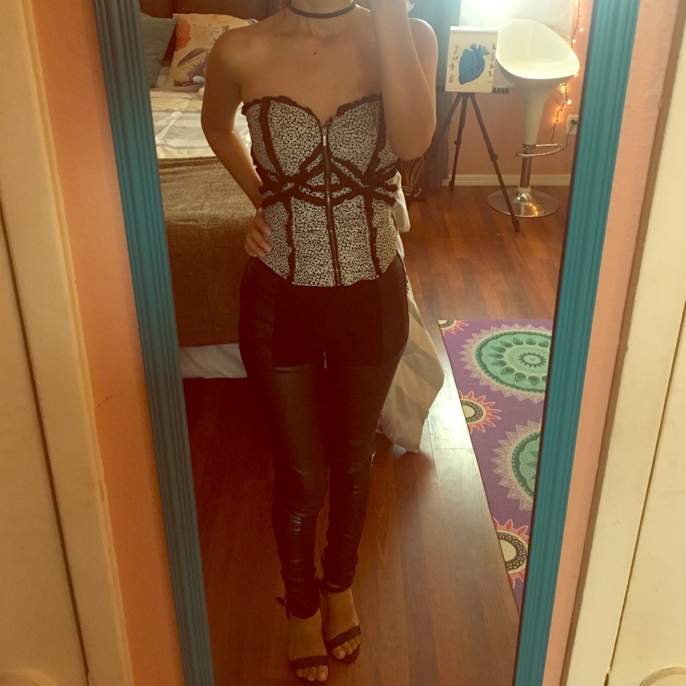 Regular Pants and the Top is from bebe
