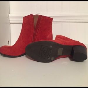 Lucky Brand red booties