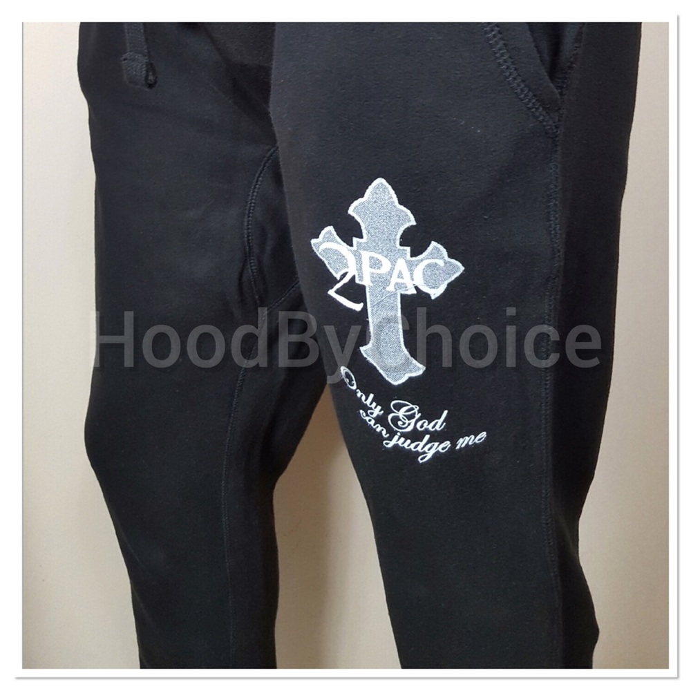 Men Tupac Sweatpants - Picture 3 of 4