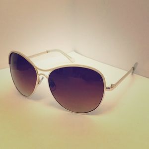 ♥️BOGO♥️New Express Gold Texture Oversized Aviator
