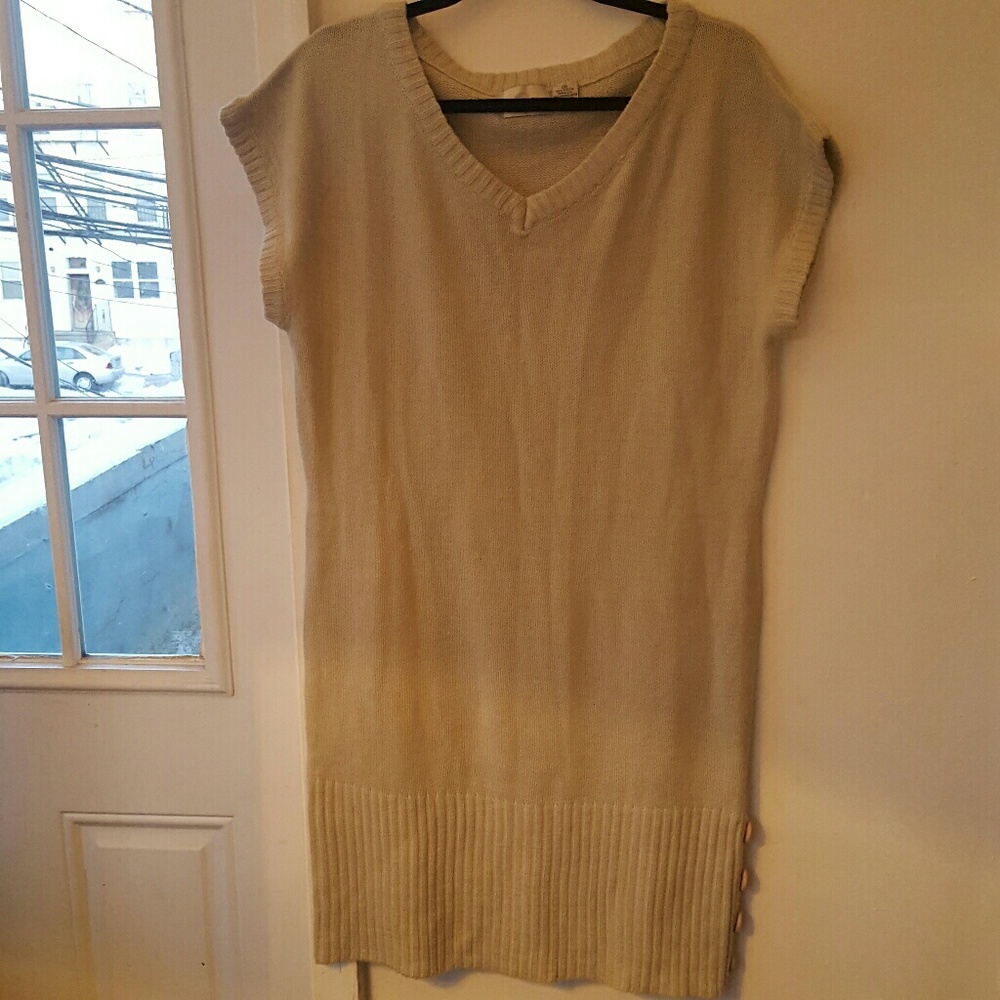 Cream Sweater Dress Sz 1X