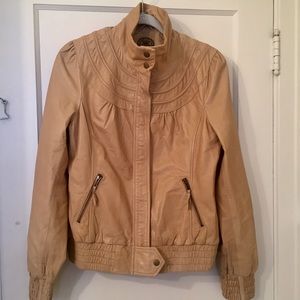 Anthropologie Idra leather moto jacket