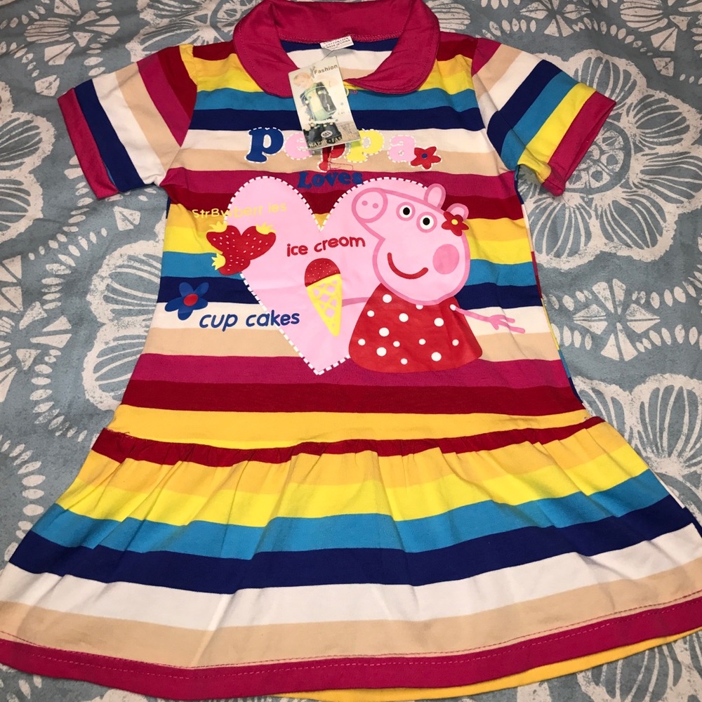 SALE NWT Girl's size 9-10 Peppa Pig Dress!