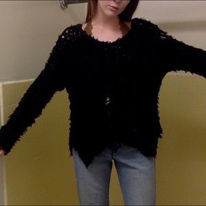 black free people sweater