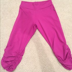 KOS*USA :: Fuchsia/Pink Scrunch Legged Yoga Pants