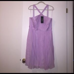 J. Crew purple chiffon dress NWT