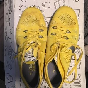 Yellow Nike Free 5.0