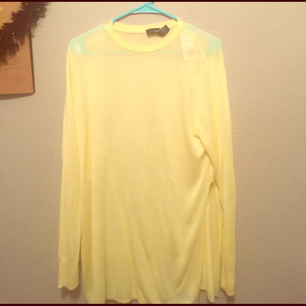 Slouchy yellow sweater
