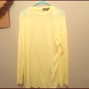 Slouchy yellow sweater