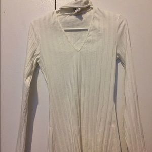 White choker shirt from lf, brand new with tags