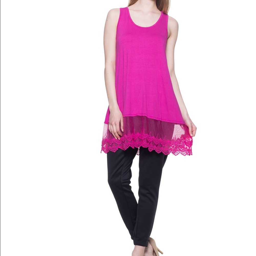 Pink Sleeveless Tunic
