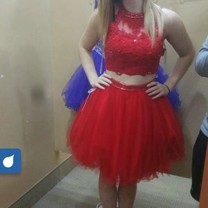 Red homecoming dress