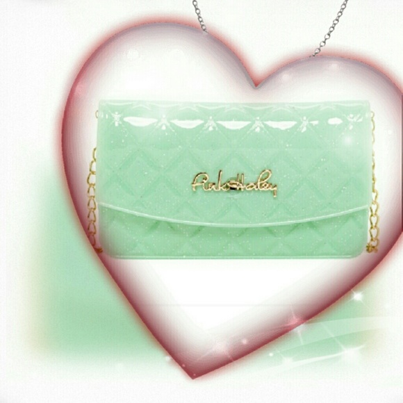 Pink Haley Jelly Candy Crossbody in Mint - Picture 4 of 4