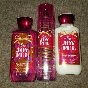 Be joyful bath and body works set