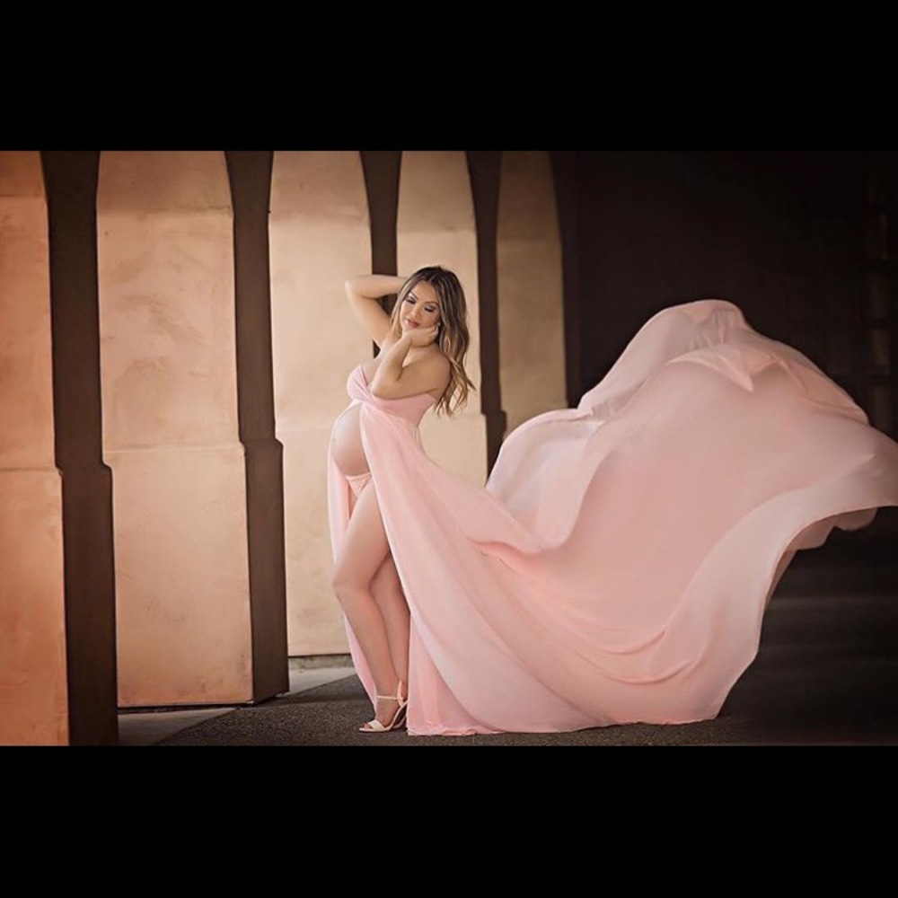 Pink Maternity gown