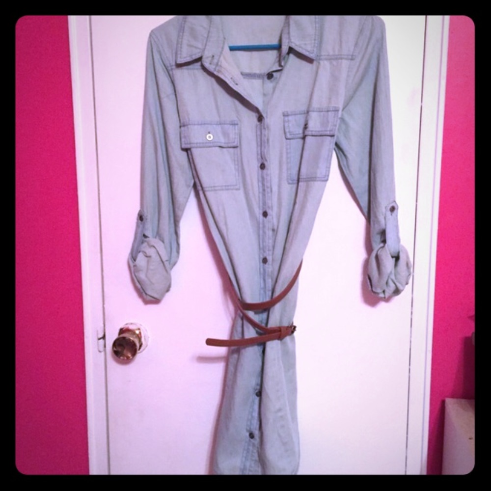 Denim Shirt Dress