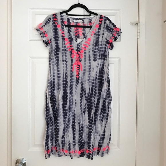 COTTON TIE-DYE DRESS SIZE SMALL - Picture 1 of 4