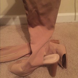 Public desire thigh high boots