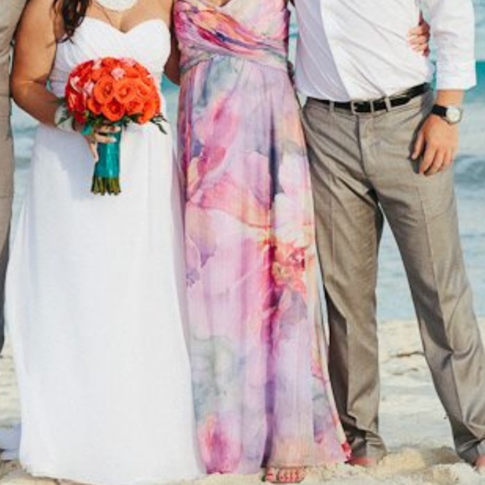 Beautiful Pastel Watercolor gown size 8