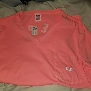 NWT PINK VS CORAL TEE