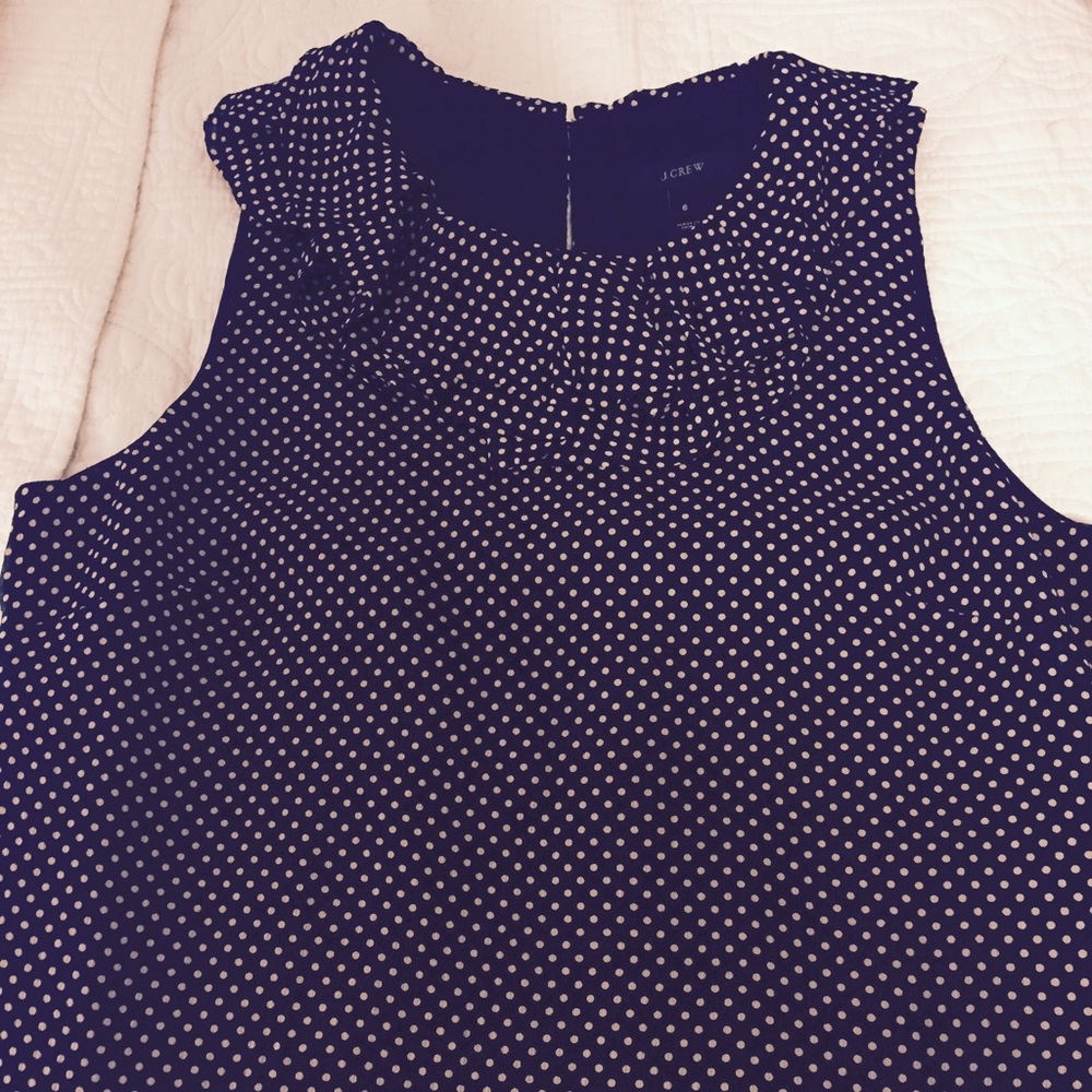 J.Crew polka dot top.