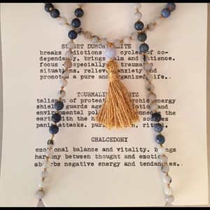 Beautiful handmade Mala beads lapis