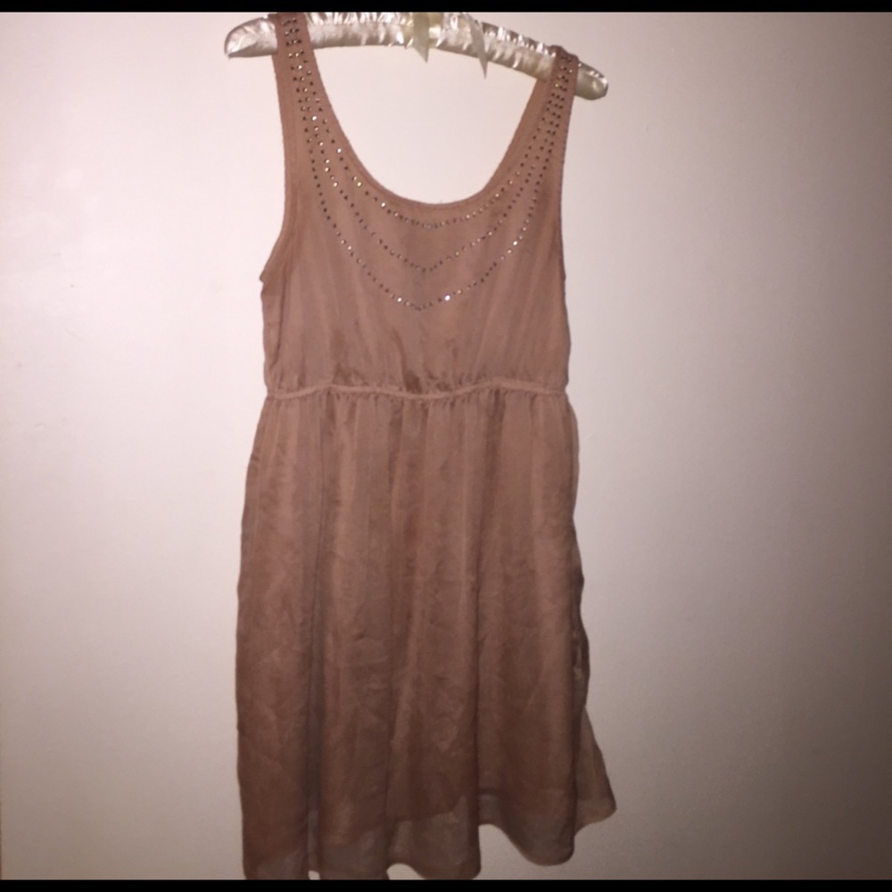 Mini beaded, chiffon dress!