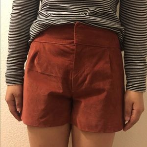 Copper suede Forever 21 high waisted shorts