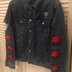 black denim jacket pacsun