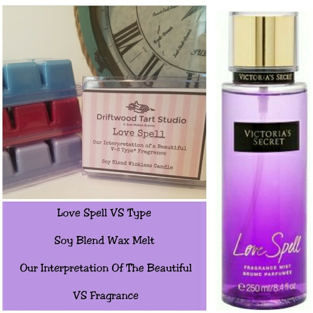 Love spell VS Type soy wax melt/wickless candle