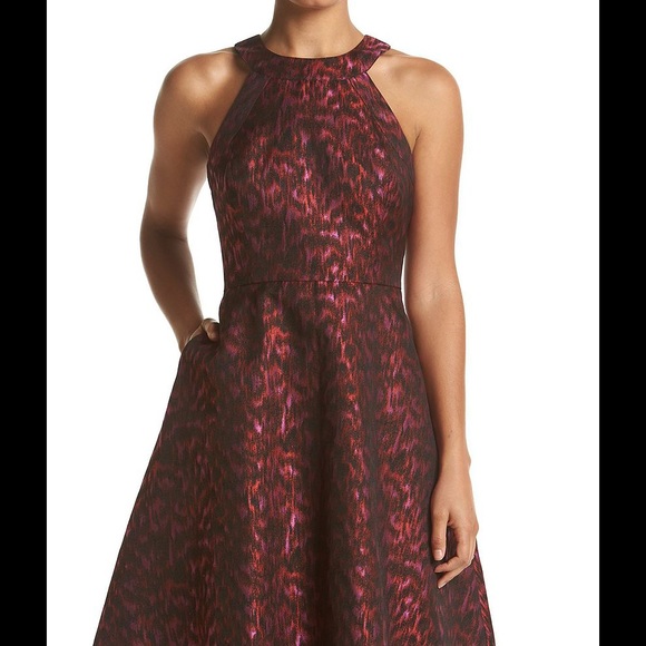 Fit & Flare Halter Dress 12 CALVIN KLEIN NWT - Picture 4 of 8