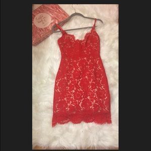 Red Lace Dress XS from House of CB.