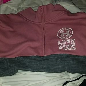 PINK VS HALF ZIP