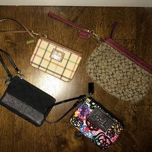 SOLD Coach wristlets